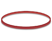 Gumičky 1 kg červené 8cm