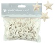 Hvězdičky s glitry 50ks bílé 2cm