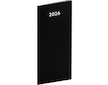 Kapesní diář Černý plánovací měsíční 8×18cm