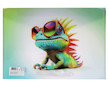 Obálka s drukem A4 s tiskem crazy animals Chameleon