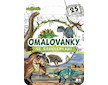 Omalovánky A4 se samolepkami Dinosauři