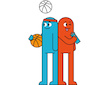 Popisovač Frixion přepisovatelný Ball 0,7 Friends Sport modrá