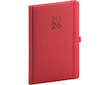 Týdenní diář Diamante červený 15×21cm