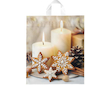 Vánoční taška PE Svíčka s perníčky 40x46x8cm