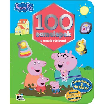 100 samolepek s omalovánkami Prasátko Peppa