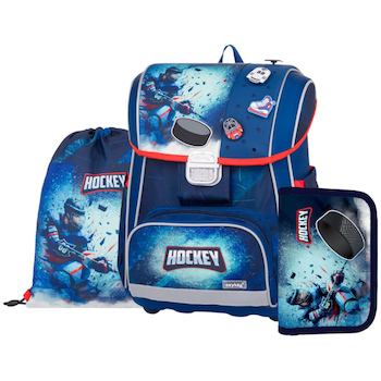 Aktovka školní Premium Cool Hokej sada