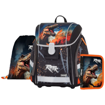 Aktovka školní Premium Light Dino sada