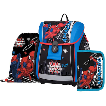 Aktovka školní Premium Light Spiderman sada