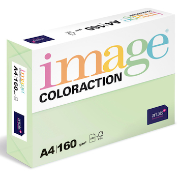 Barevný papír Image Coloraction A4 160g pastelově světle zelená 250 ks