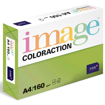Barevný papír Image Coloraction A4 160g středně zelená 250 ks