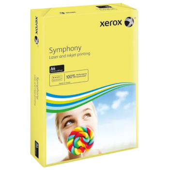 Barevný papír Xerox A4 80g pastelová žlutá 500 ks