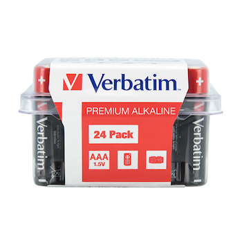 Baterie alkalické Verbatim LR03-AAA (1,5V) 24ks
