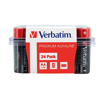 Baterie alkalické Verbatim LR06-AA (1,5V) 24ks