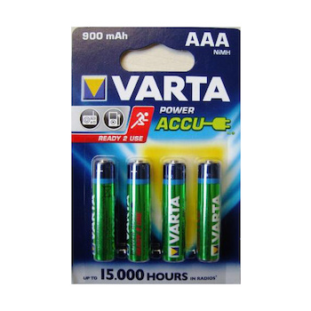 Baterie Varta nabíjecí přednabité AAA 900mAh Power