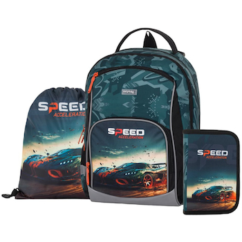 Batoh školní Oxy Go Auto sada