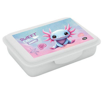 Box na svačinu s přihrádkou Axolotl
