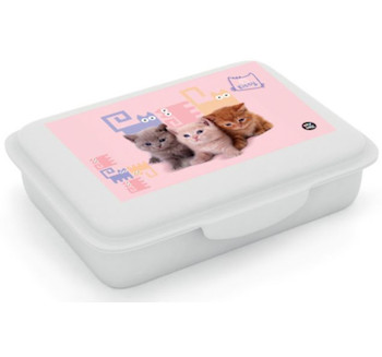 Box na svačinu s přihrádkou Mazlíčci