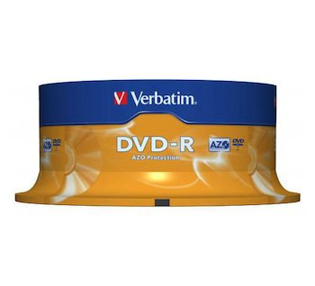 DVD-R Verbatim 4,7GB 16x cake box 25ks