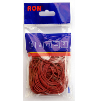 Gumičky červené 2731 2,5cm 110ks