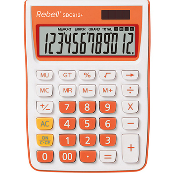 Kalkulačka Rebell SDC912 Plus oranžová