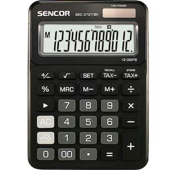 Kalkulačka Sencor SEC-372T černá