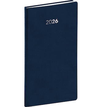 Kapesní diář Balacron 2026 tmavě modrý 9×15,5cm