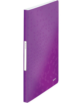 Katalogová kniha Leitz WOW 40 kapes fialová