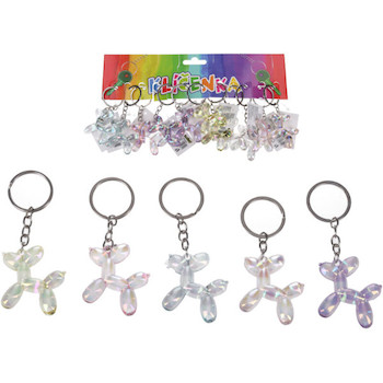 Klíčenka s kroužkem Pes mix barev