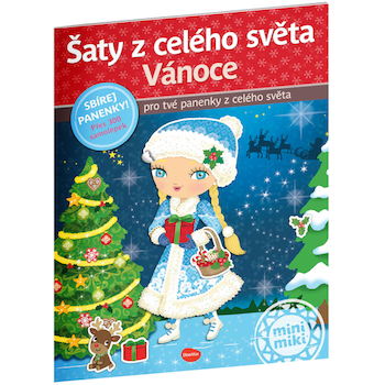 Kniha samolepek - Šaty z celého světa Vánoce