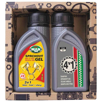 Kosmetická sada pro muže gel 250 ml a gel 250 ml – olej