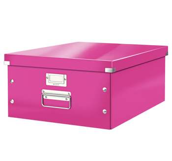 Krabice archivační CLICK-N-STORE A3 růžová