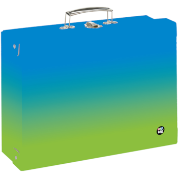 Kufřík dětský hranatý Oxy Go Ombre Blue green