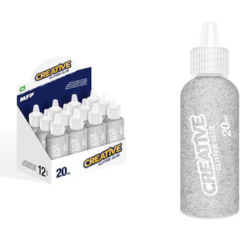 Lepidlo glitrové 20ml stříbrné