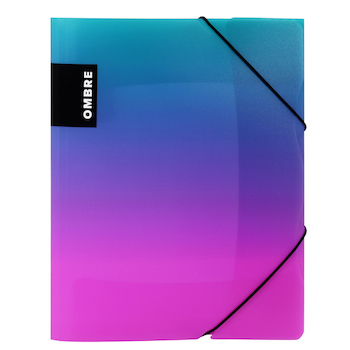 Mapa tříklopá OMBRE růžová