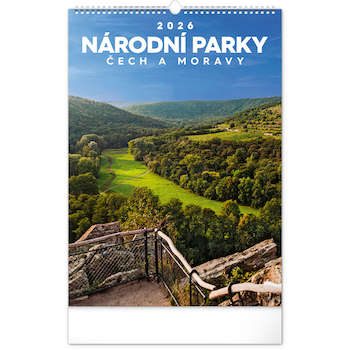 Nástěnný kalendář Národní parky Čech a Moravy 33×46cm