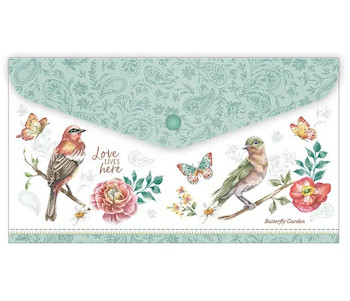 Obálka plastová s drukem DL Butterfly garden