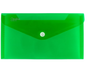 Obálka plastová s drukem DL zelená