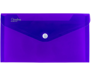 Obálka plastová s drukem Opaline DL fialová