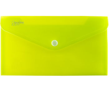 Obálka plastová s drukem Opaline DL sv.zelená