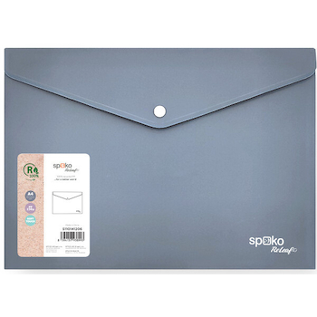 Obálka plastová s drukem ReLeaf A4 šedá