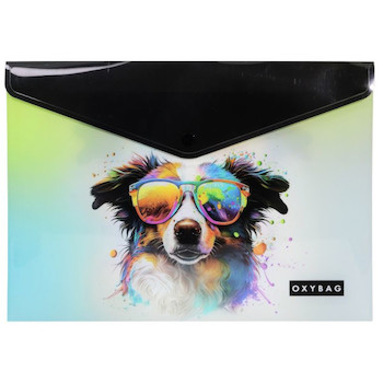 Obálka s drukem A4 s tiskem crazy animals Pes