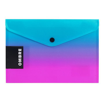 Obálka s drukem OMBRE A4 růžová