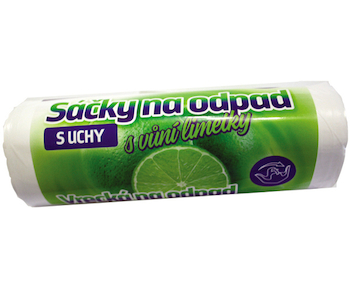 Odpadkové pytle s uchy 35-60l bílé