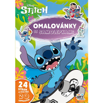 Omalovánky A4 se samolepkami Lilo &amp; Stitch