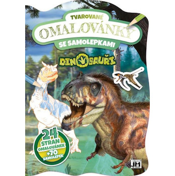 Omalovánky A4 Tvarované Dinosauři