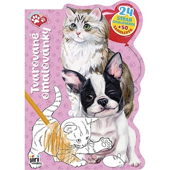 Omalovánky tvarované Štěňátka a koťátka