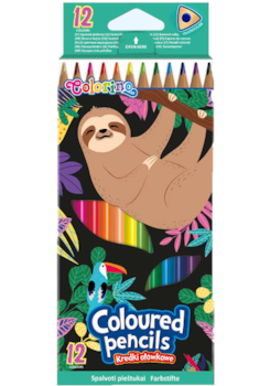 Pastelky Colorino trojhranné 12ks Wildkid