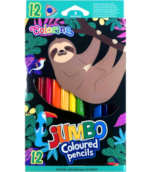 Pastelky Colorino trojhranné jumbo 12ks Wildkid