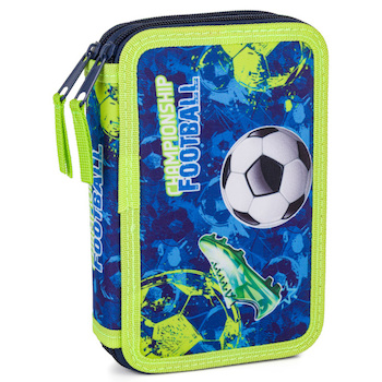 Penál dvoupatrový prázdný OXY Fotbal