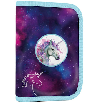Penál jednopatrový prázdný 2 klopy OXY GO Unicorn